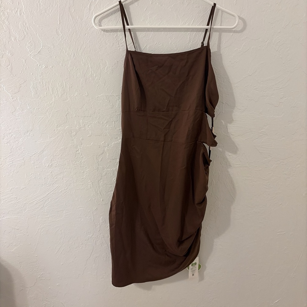 Cider Chocolate Brown Mini Dress